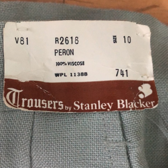 Stanley Blacker Trousers light blue/grey marked size 10 but fits like a 2/4 NWT - Picture 2 of 7